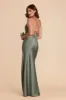 Olivia Matte Satin Dress - Sea Glass sold by Birdy Grey