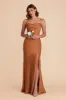 Olivia Matte Satin Dress - Rust sold by Birdy Grey