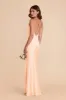 Olivia Matte Satin Dress - Peach Cream sold by Birdy Grey