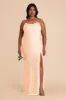 Olivia Matte Satin Dress - Peach Cream sold by Birdy Grey