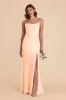 Olivia Matte Satin Dress - Peach Cream sold by Birdy Grey