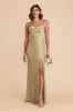 Olivia Matte Satin Dress - Moss Green sold by Birdy Grey