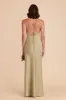 Olivia Matte Satin Dress - Moss Green sold by Birdy Grey