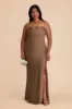 Olivia Matte Satin Dress - Mocha sold by Birdy Grey