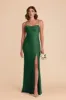 Olivia Matte Satin Dress - Forest Green sold by Birdy Grey