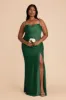 Olivia Matte Satin Dress - Forest Green sold by Birdy Grey