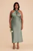 Monique Matte Satin Dress - Sea Glass sold by Birdy Grey