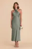 Monique Matte Satin Dress - Sea Glass sold by Birdy Grey
