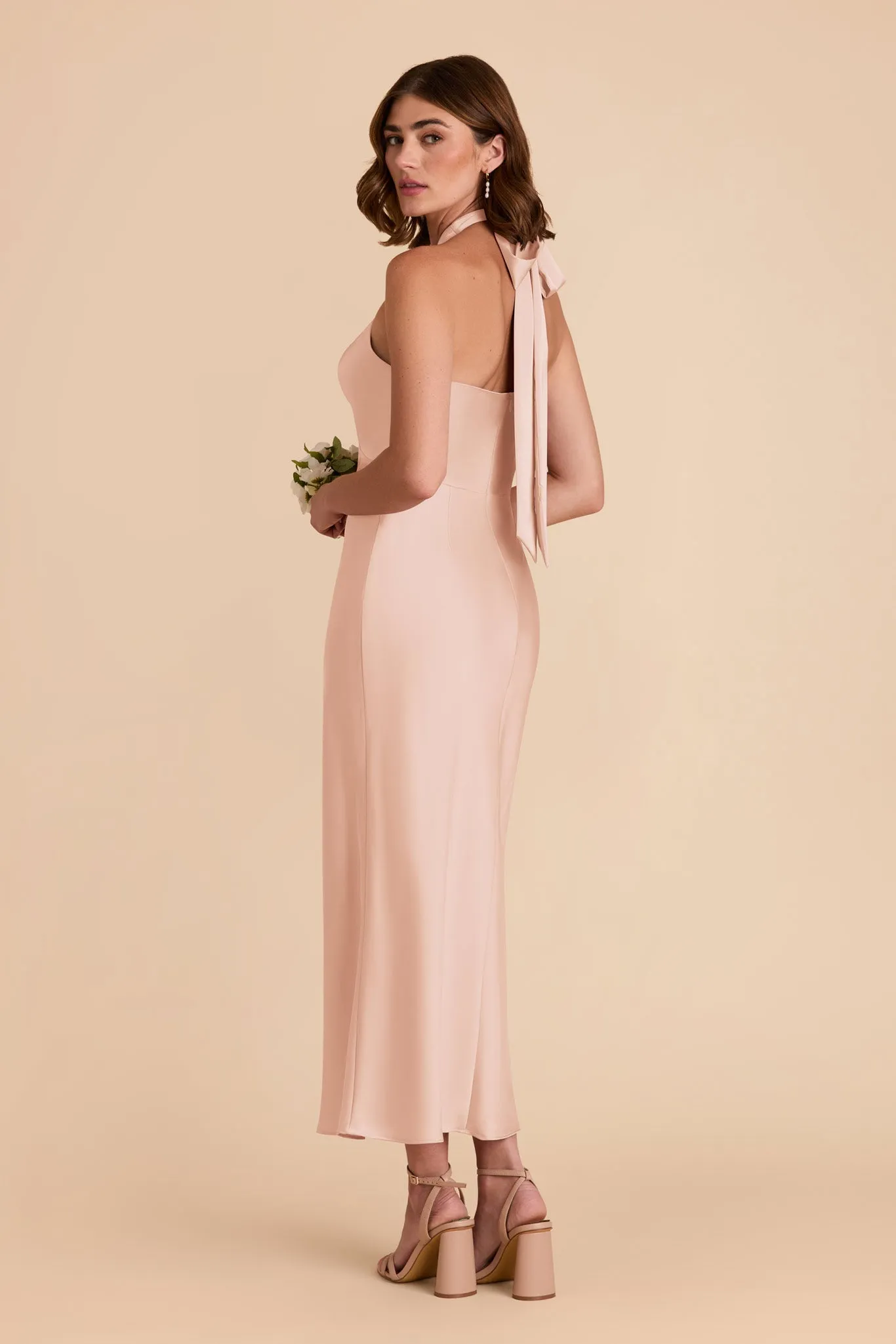 Monique Matte Satin Dress - Rose Gold sold by Birdy Grey product image thumbnail 5
