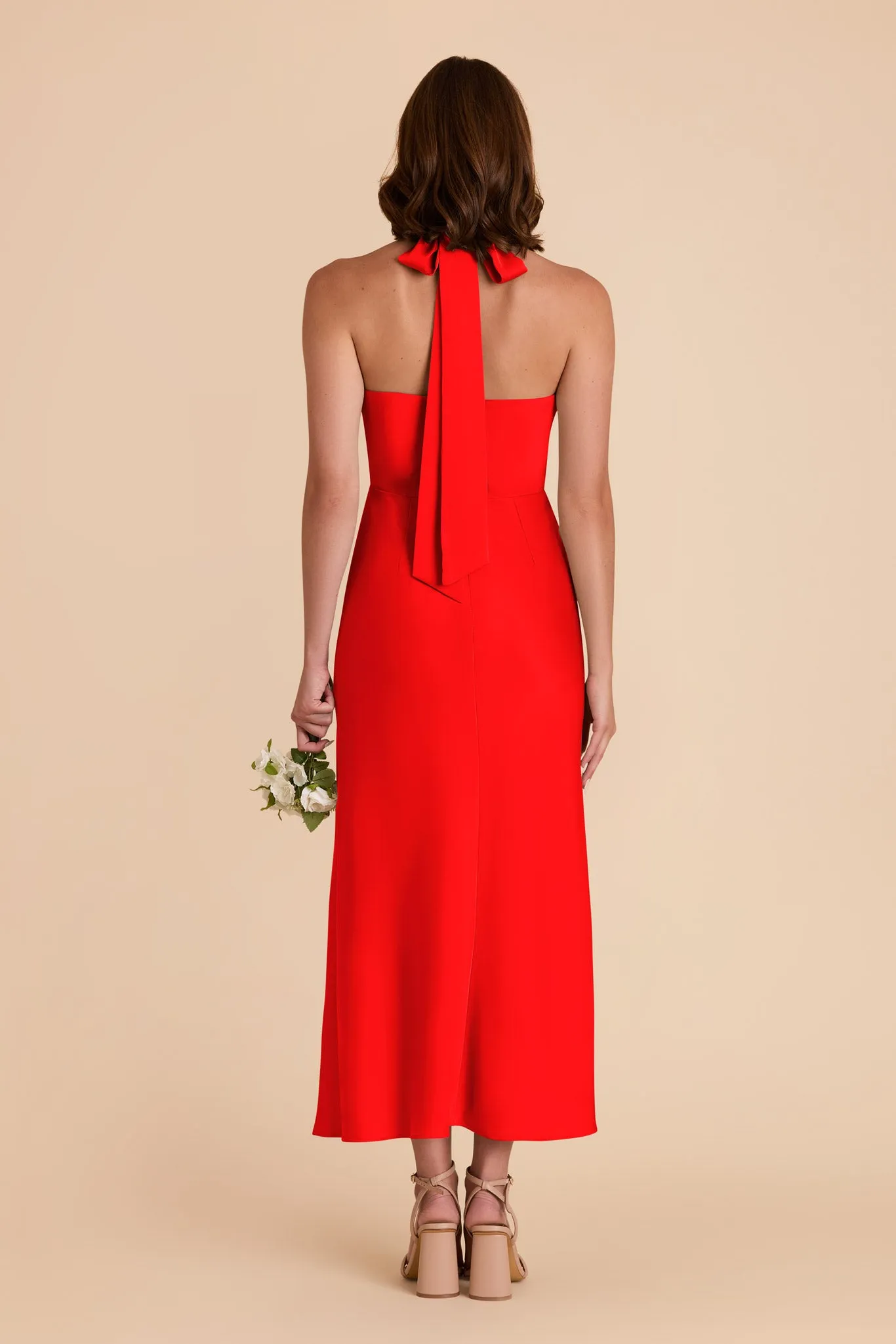 Monique Matte Satin Dress - Lipstick Red sold by Birdy Grey product image thumbnail 5