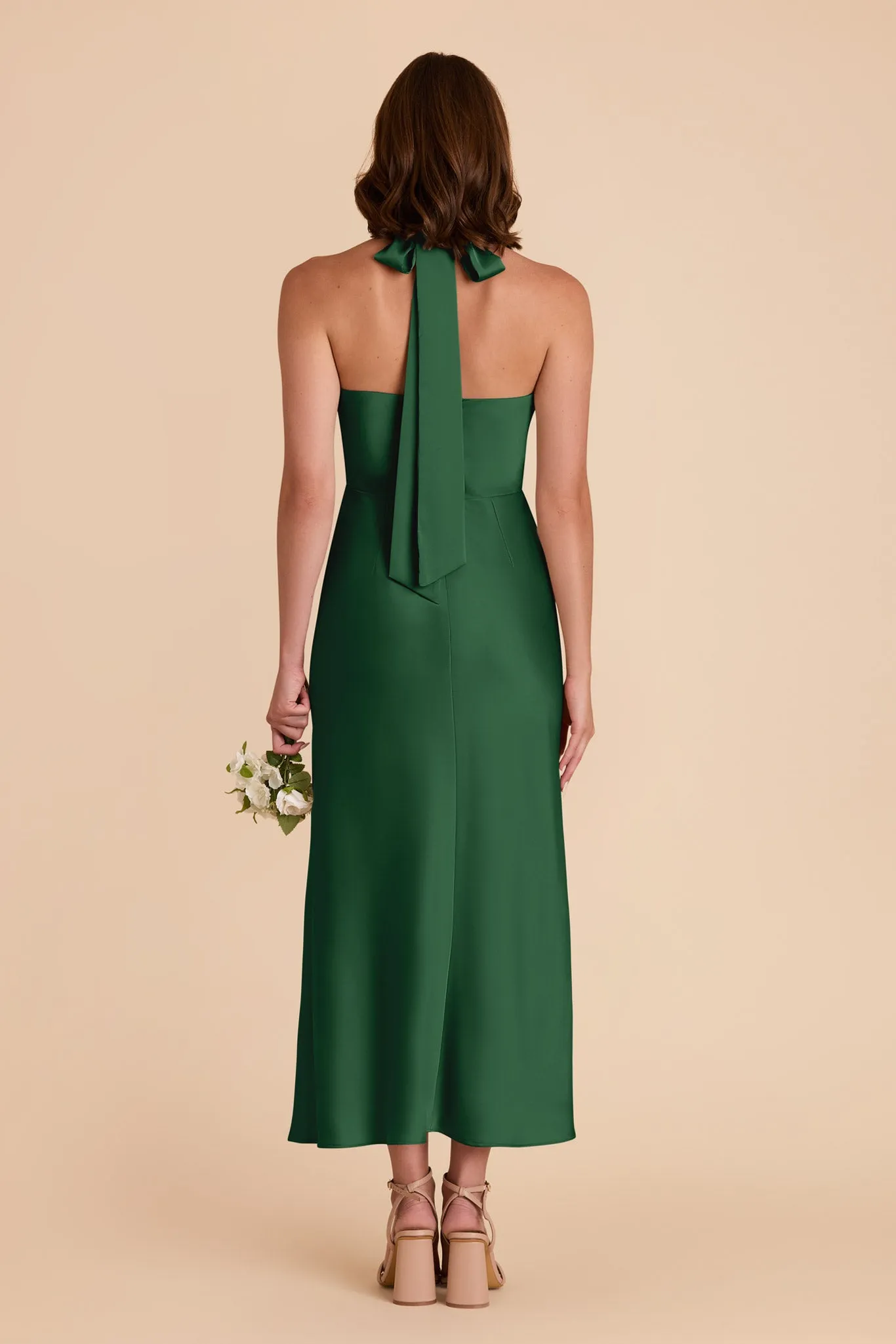 Monique Matte Satin Dress - Forest Green sold by Birdy Grey product image thumbnail 5