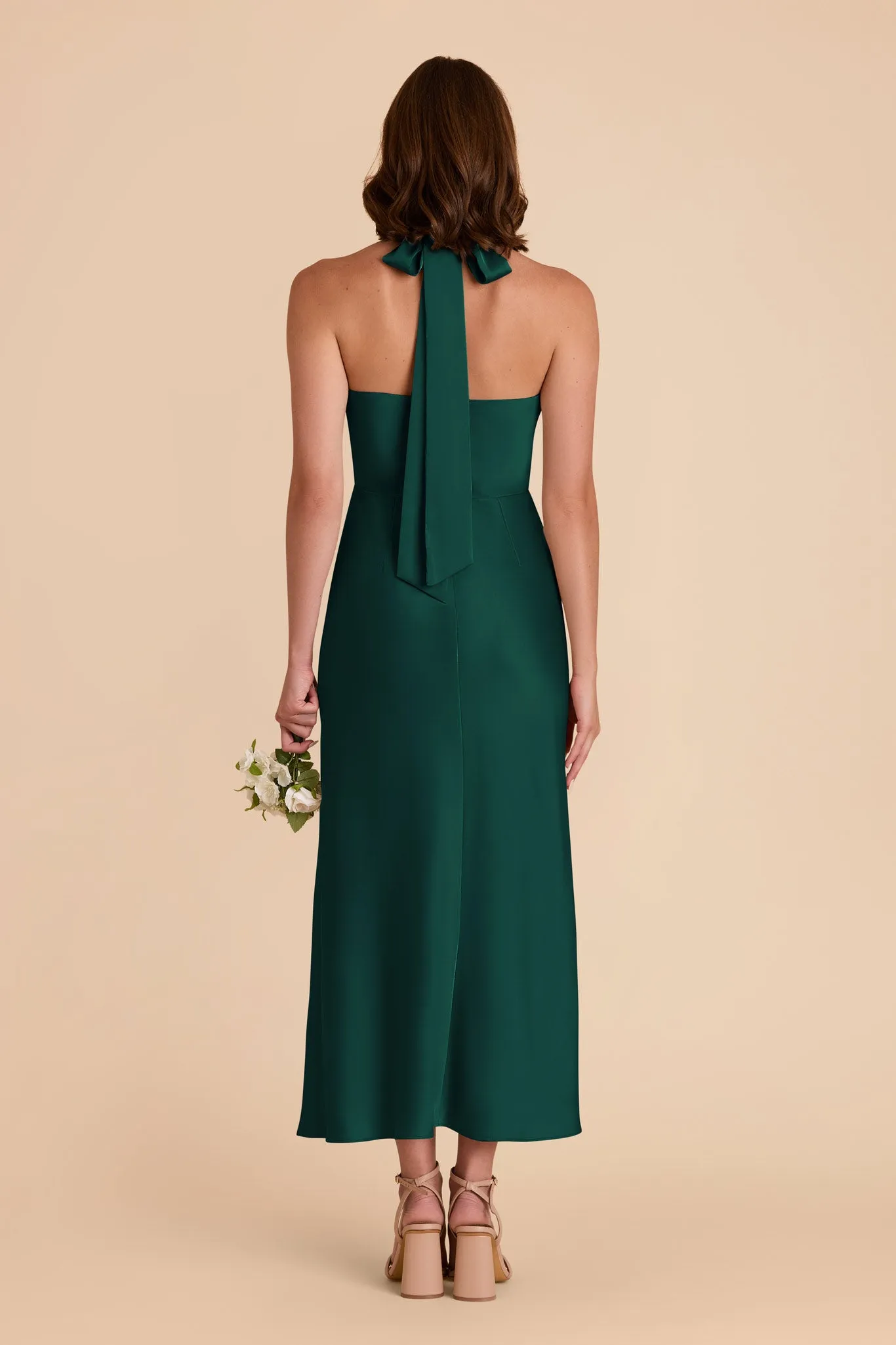 Monique Matte Satin Dress - Emerald sold by Birdy Grey product image thumbnail 5