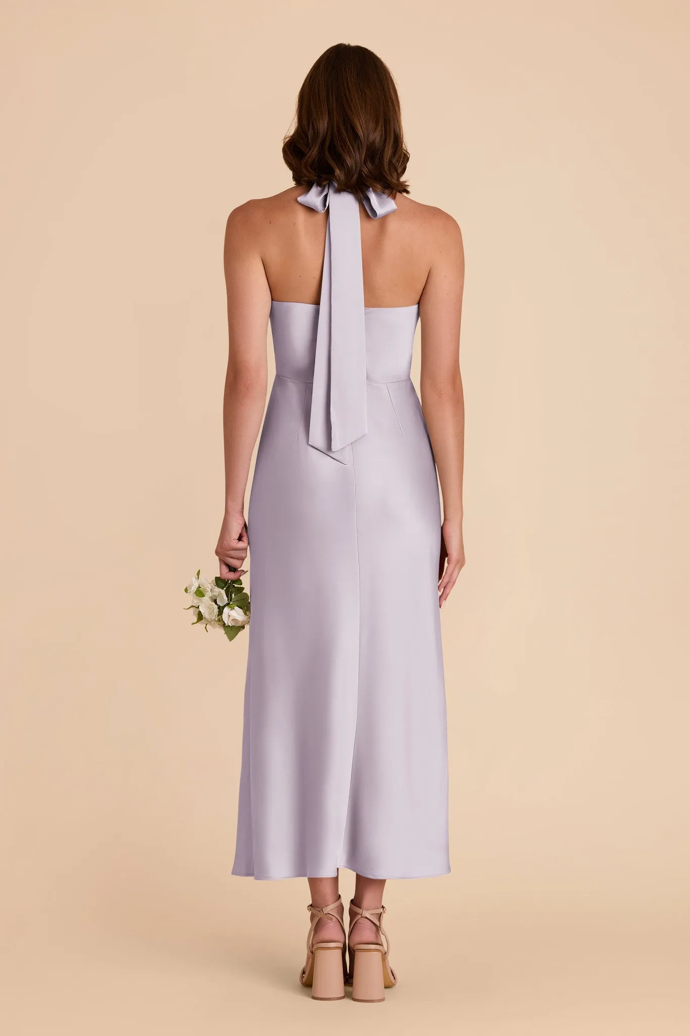 Monique Matte Satin Dress - Dusty Lilac sold by Birdy Grey product image thumbnail 5