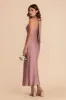 Monique Matte Satin Dress - Dark Mauve sold by Birdy Grey