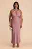 Monique Matte Satin Dress - Dark Mauve sold by Birdy Grey