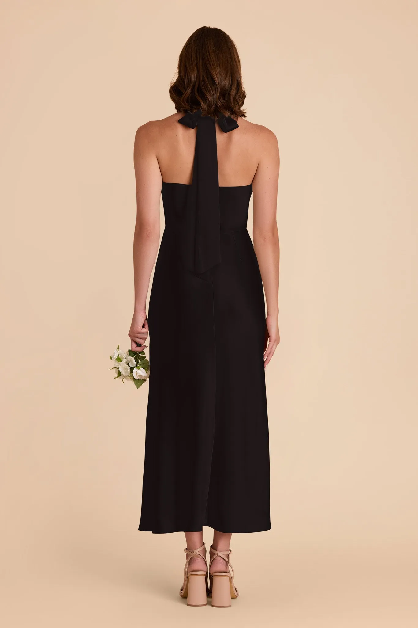 Monique Matte Satin Dress - Black sold by Birdy Grey product image thumbnail 5