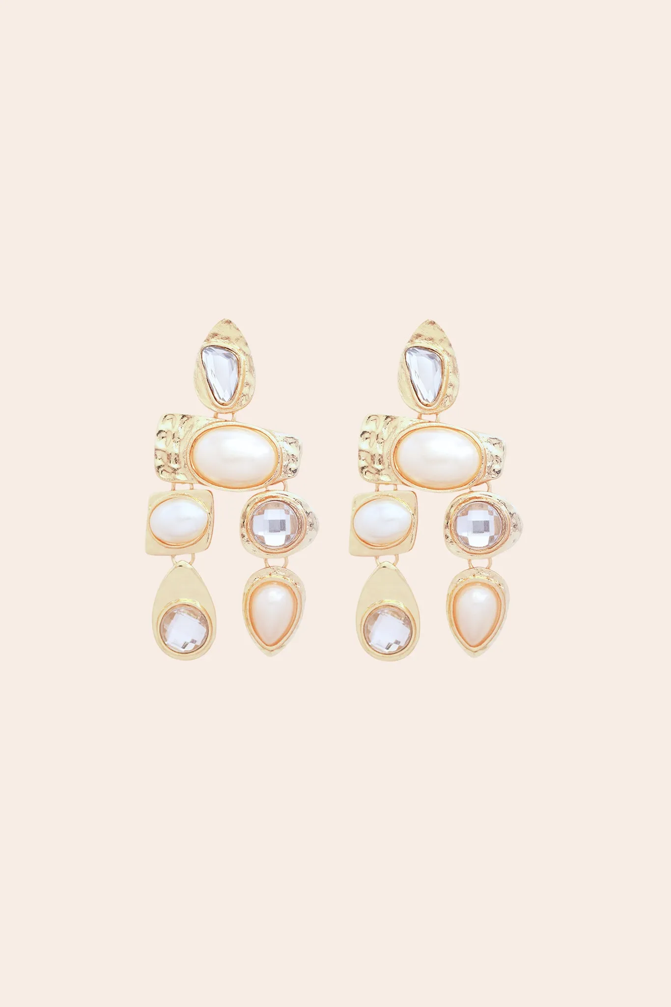 Multi Stone Earring by Petit Moments - Pearl sold by Birdy Grey