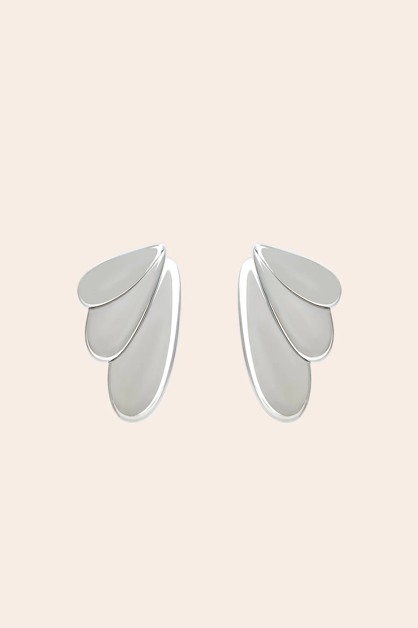 Clipped Earrings by Petit Moments - Silver sold by Birdy Grey