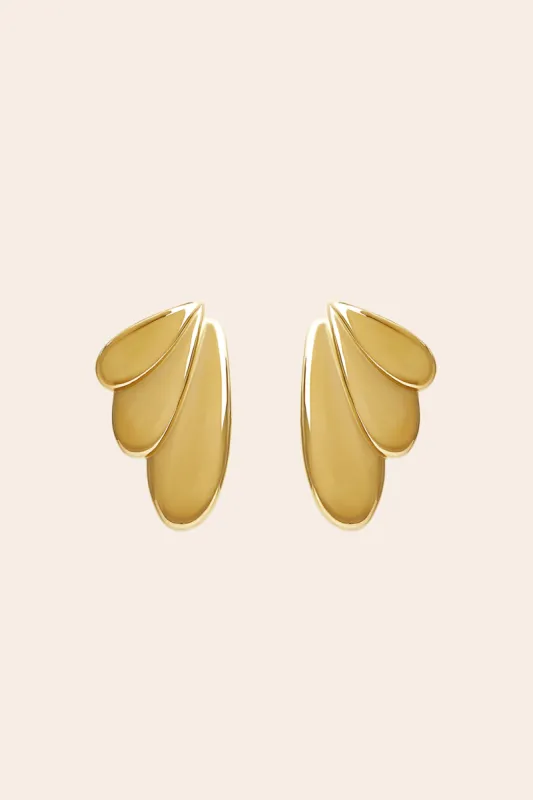 Clipped Earrings by Petit Moments - Gold sold by Birdy Grey