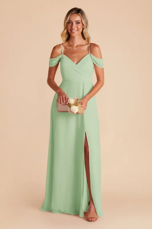Spence Convertible Dress With Slit - Pistachio sold by Birdy Grey