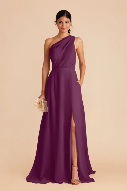 Kira Dress With Slit - Fig sold by Birdy Grey