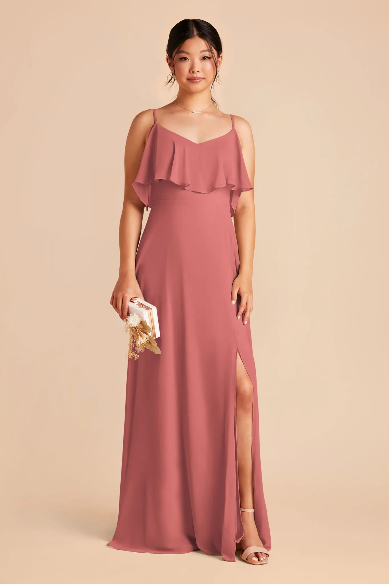 Jane Convertible Dress With Slit - Wild Rose sold by Birdy Grey