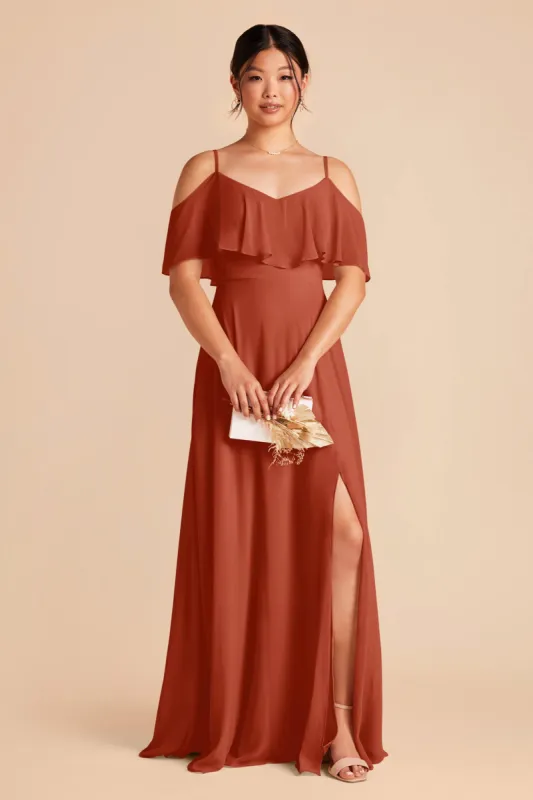 Jane Convertible Dress With Slit - Auburn sold by Birdy Grey