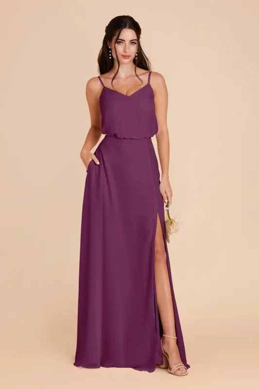 Gwennie Dress With Slit - Fig sold by Birdy Grey