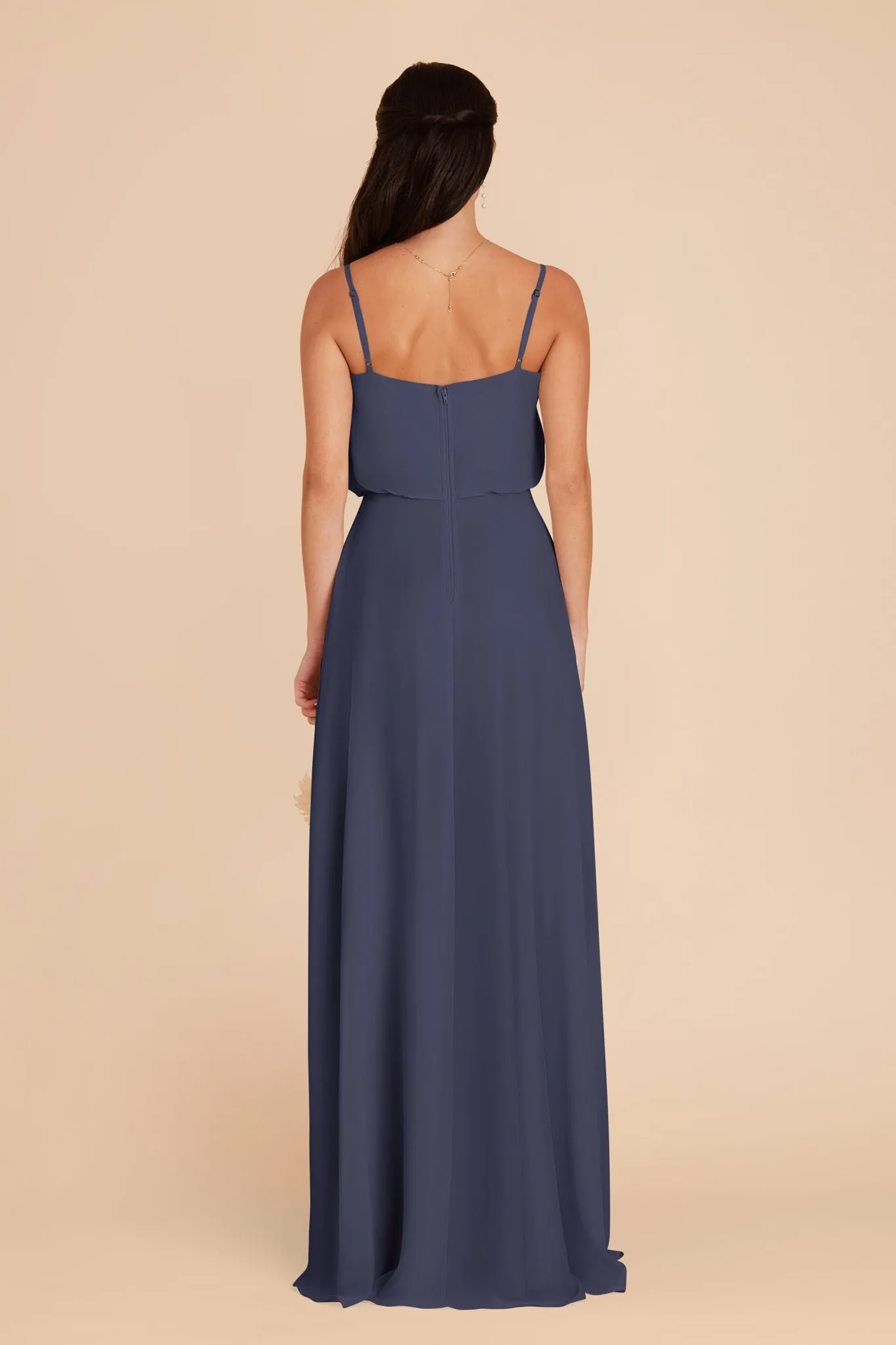 Gwennie Dress With Slit - Dusk Blue sold by Birdy Grey product image thumbnail 5