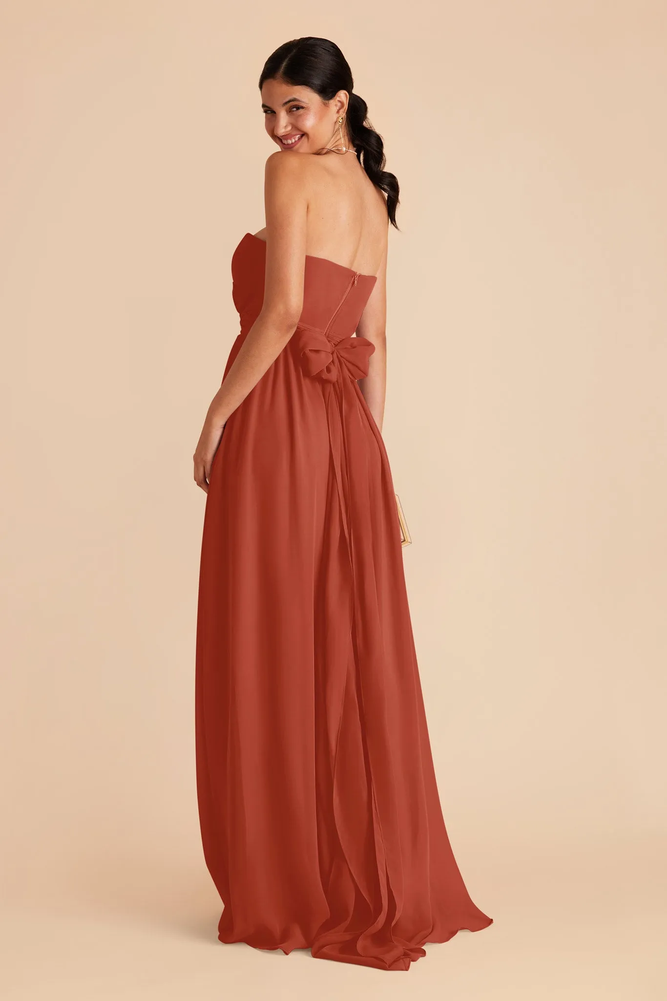 Grace Convertible Dress With Slit - Auburn sold by Birdy Grey product image thumbnail 5