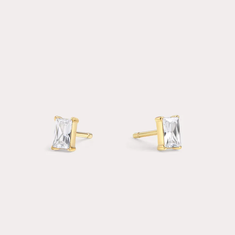 Cassis Stud Earrings - Gold sold by Birdy Grey