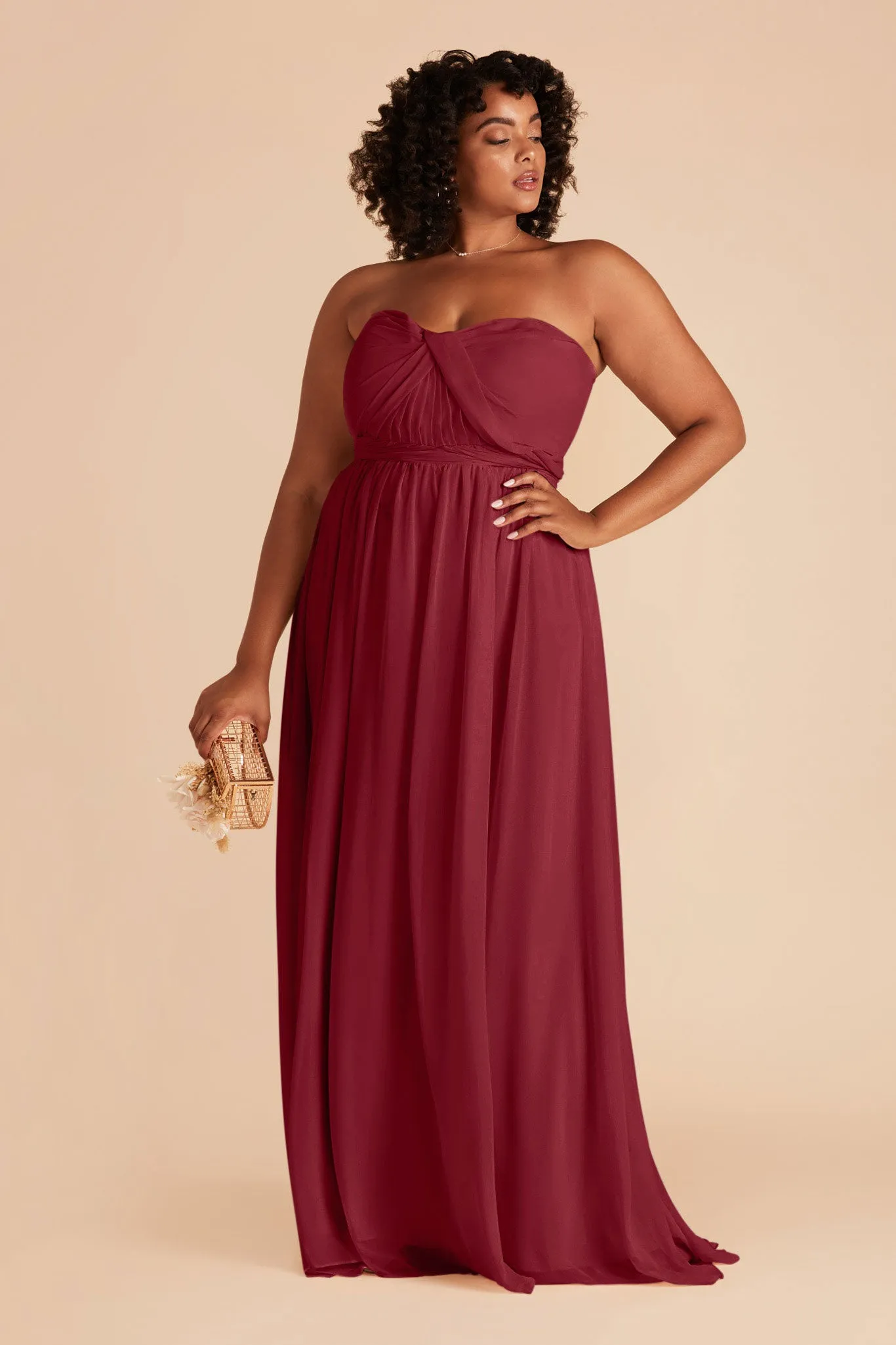 Grace Convertible Dress - Burgundy sold by Birdy Grey product image thumbnail 2