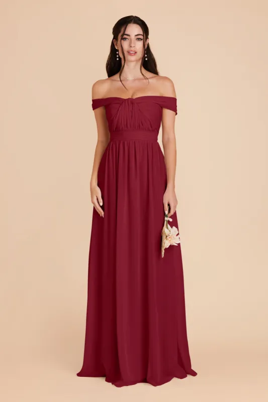 Grace Convertible Dress - Burgundy sold by Birdy Grey