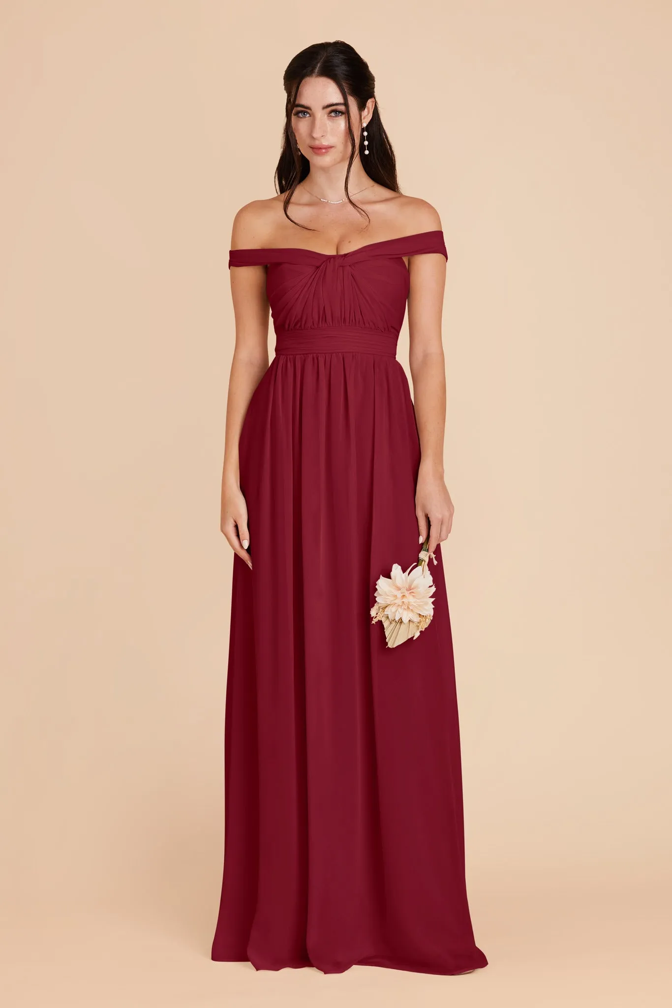 Grace Convertible Dress - Burgundy sold by Birdy Grey product image thumbnail 3