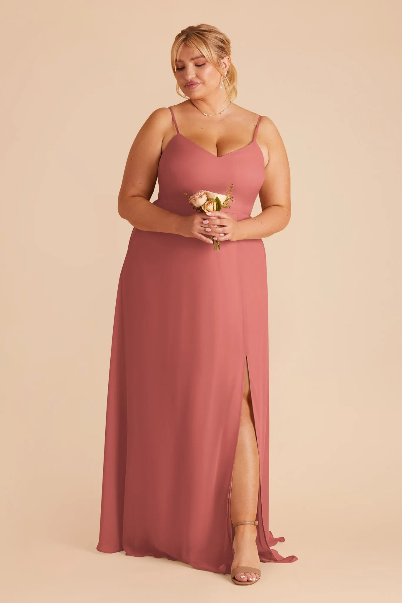 Devin Convertible Dress With Slit - Wild Rose sold by Birdy Grey product image thumbnail 2