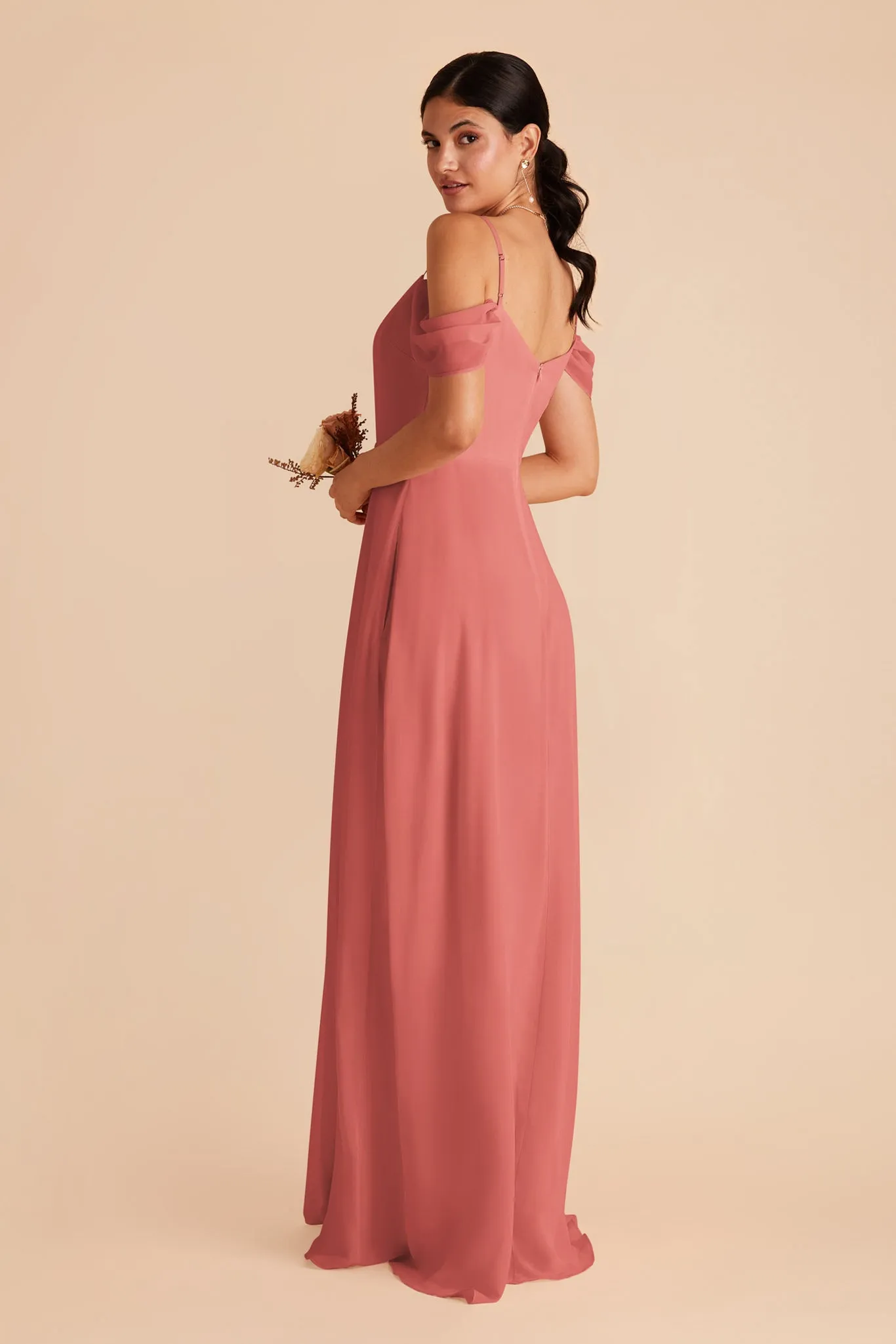 Devin Convertible Dress With Slit - Wild Rose sold by Birdy Grey product image thumbnail 5