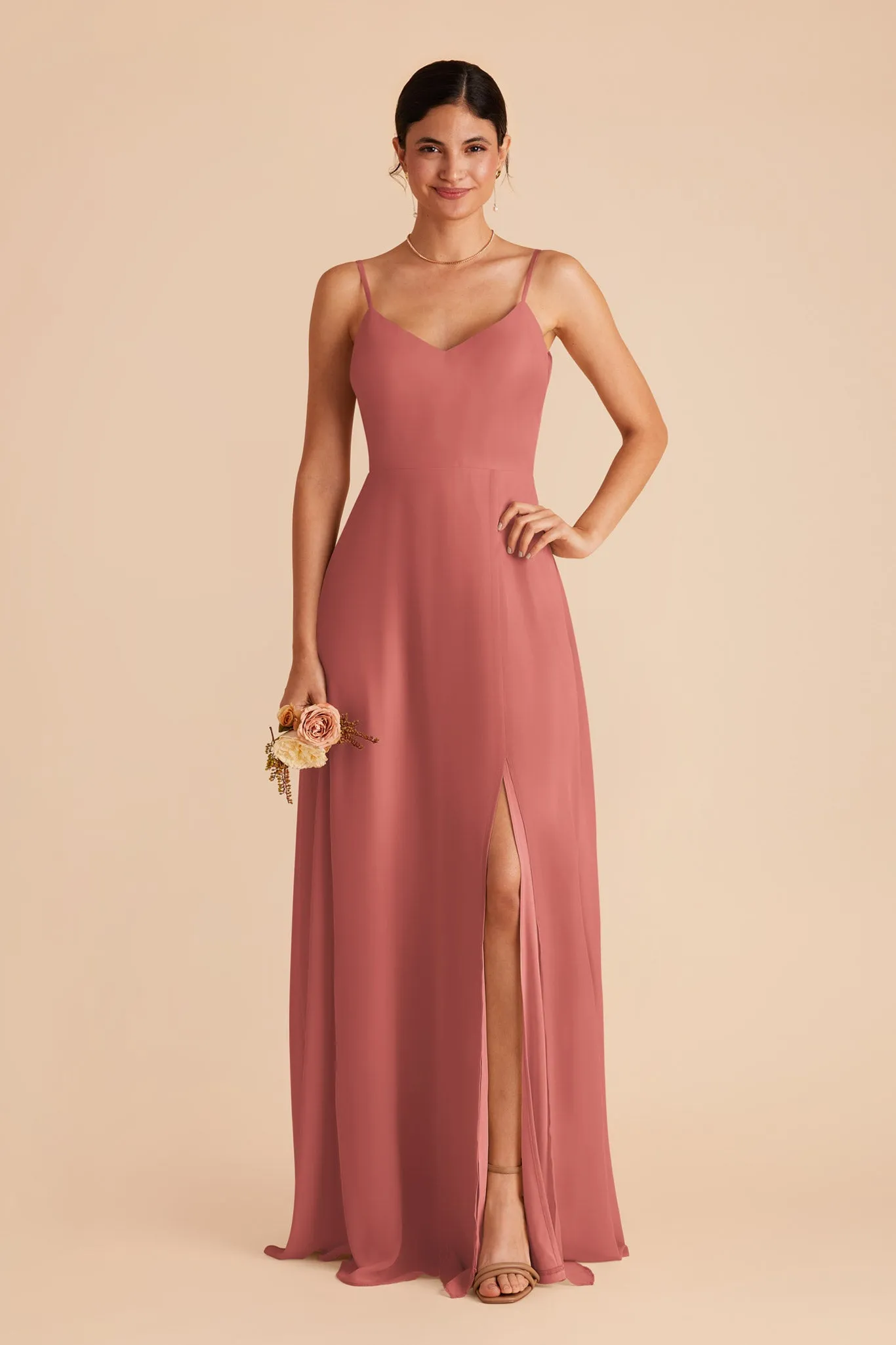 Devin Convertible Dress With Slit - Wild Rose sold by Birdy Grey product image thumbnail 4