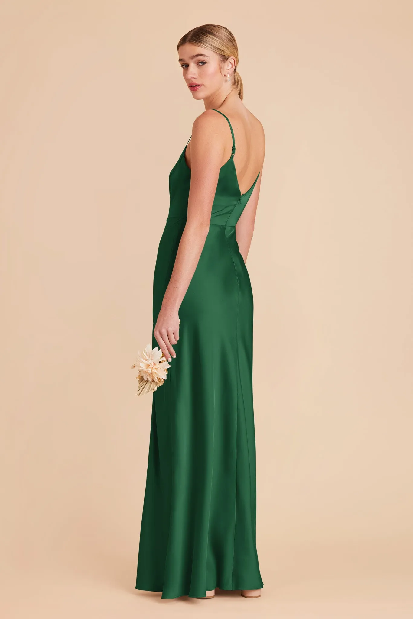 Jay Matte Satin Dress - Forest Green sold by Birdy Grey product image thumbnail 4