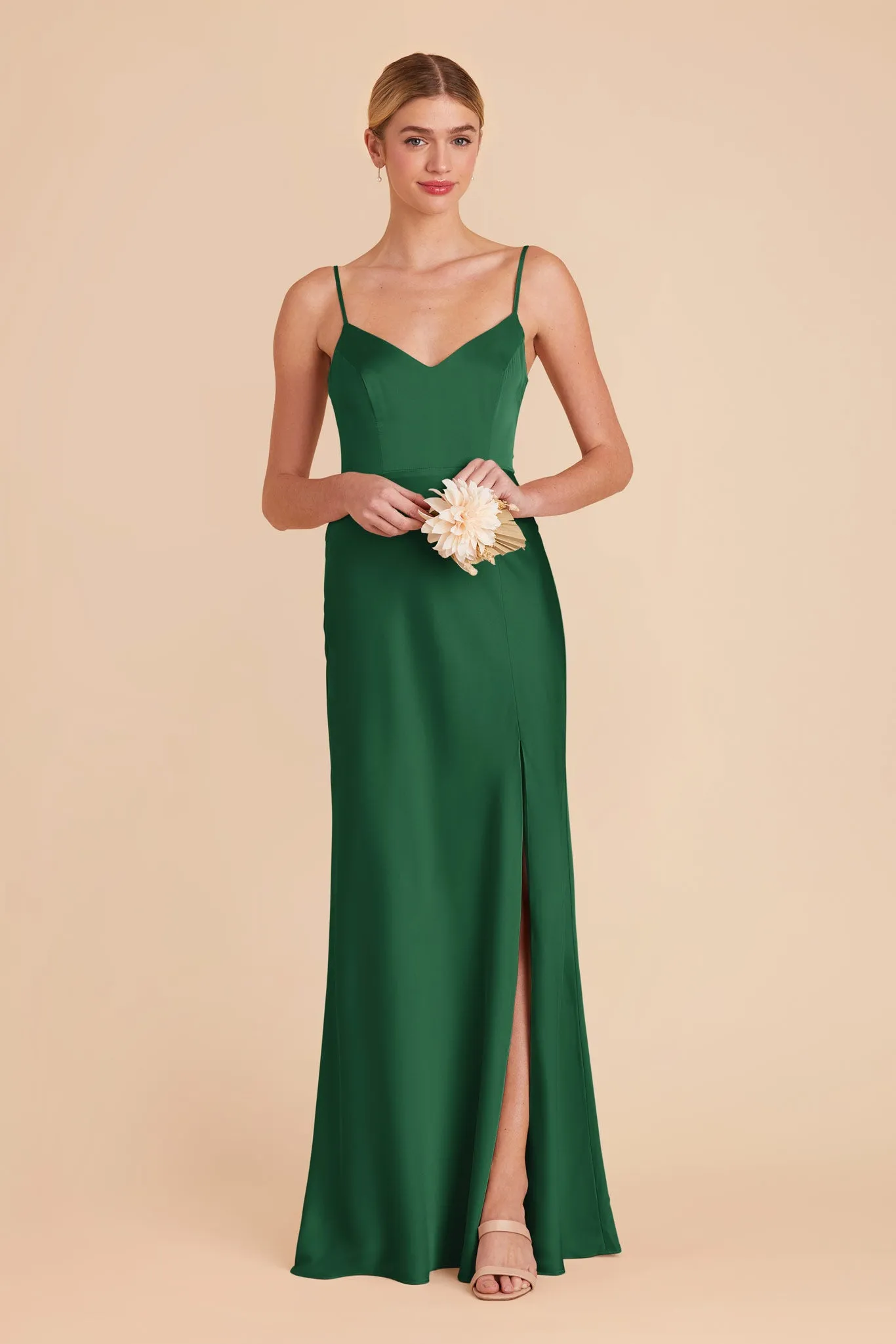Jay Matte Satin Dress - Forest Green sold by Birdy Grey product image thumbnail 3