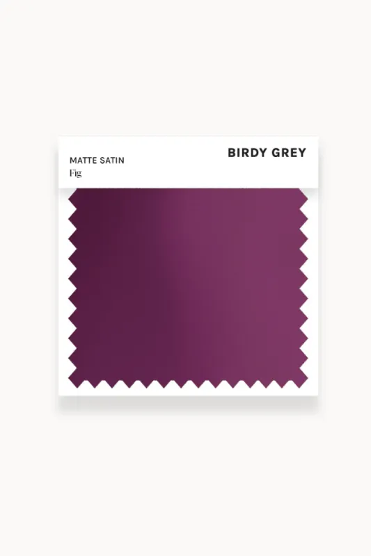 Swatch - Matte Satin in Fig sold by Birdy Grey