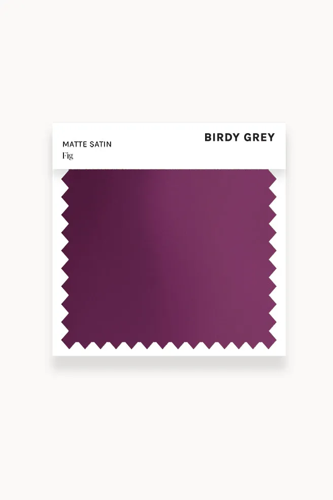 Swatch - Matte Satin in Fig sold by Birdy Grey