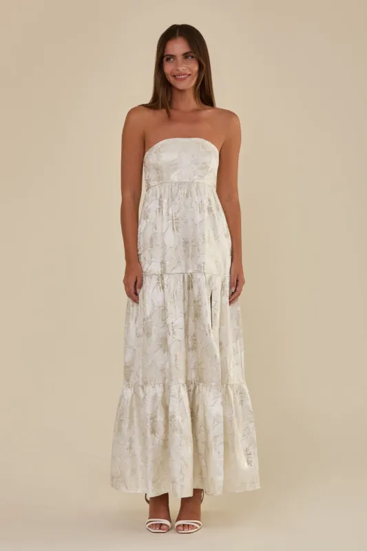 Harlow Dress - Ivory sold by Birdy Grey