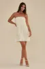 Flora Mini 3D Applique Dress - White sold by Birdy Grey