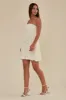 Flora Mini 3D Applique Dress - White sold by Birdy Grey