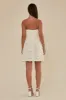 Flora Mini 3D Applique Dress - White sold by Birdy Grey
