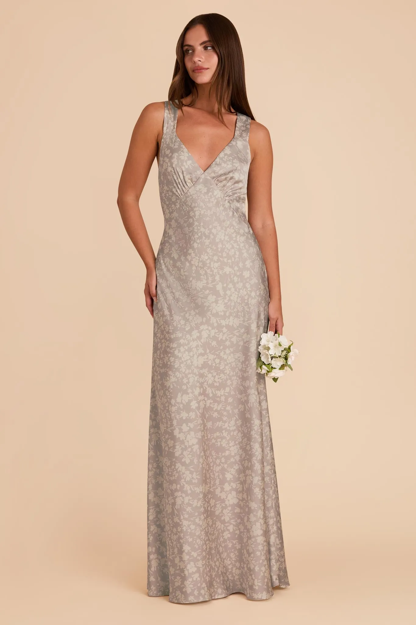 Swatch - Matte Satin in Almond Dreamy Floral sold by Birdy Grey product image thumbnail 4