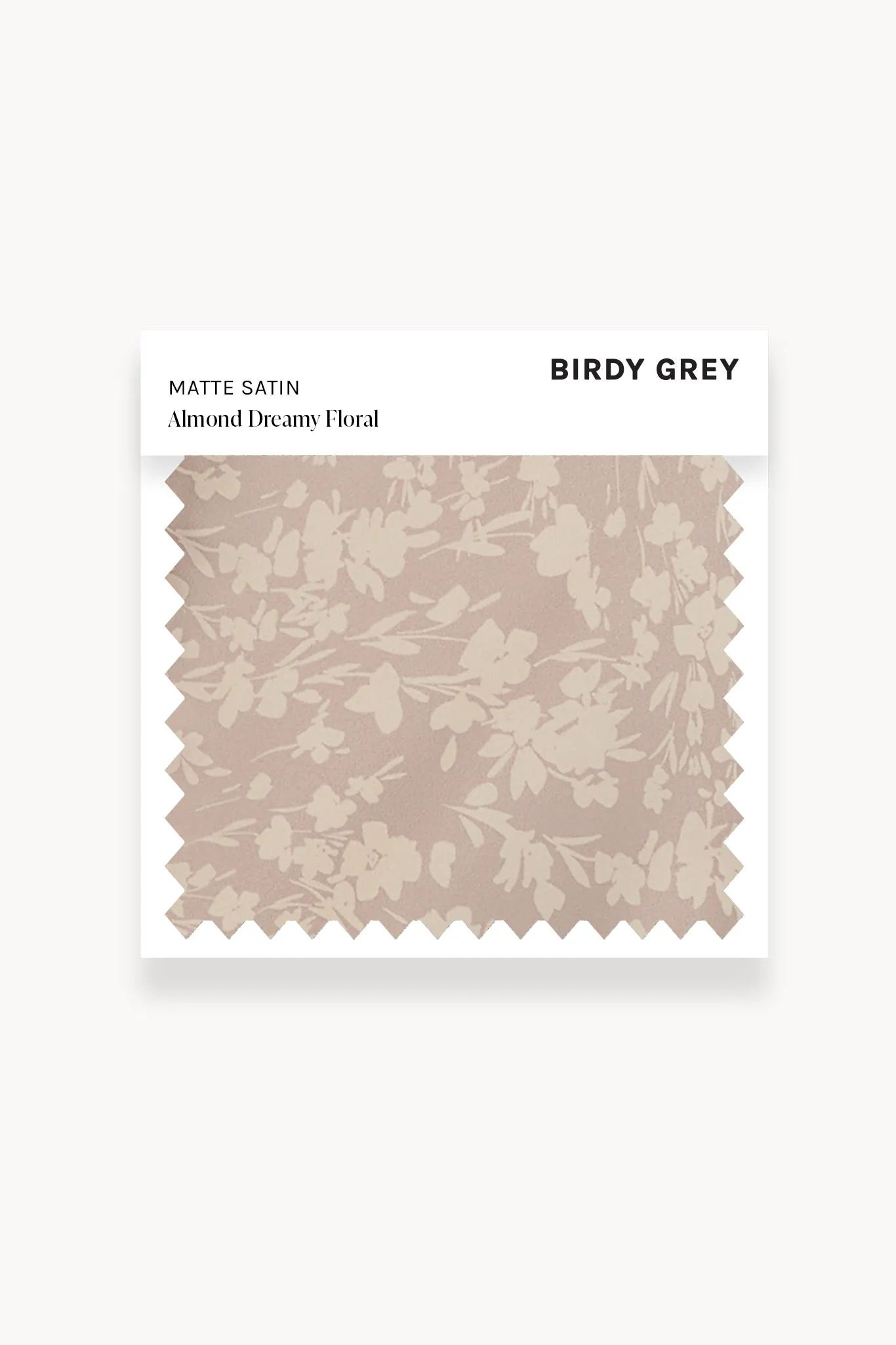 Swatch - Matte Satin in Almond Dreamy Floral sold by Birdy Grey