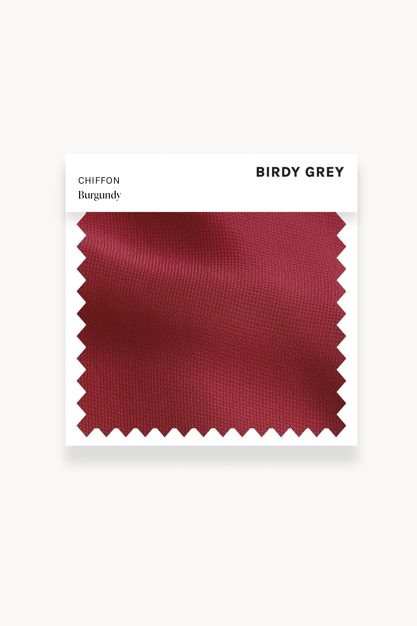 Swatch - Chiffon in Burgundy sold by Birdy Grey