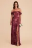 Mia Matte Satin Convertible Dress - Sangria Whimsical Blooms sold by Birdy Grey