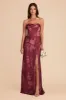 Mia Matte Satin Convertible Dress - Sangria Whimsical Blooms sold by Birdy Grey